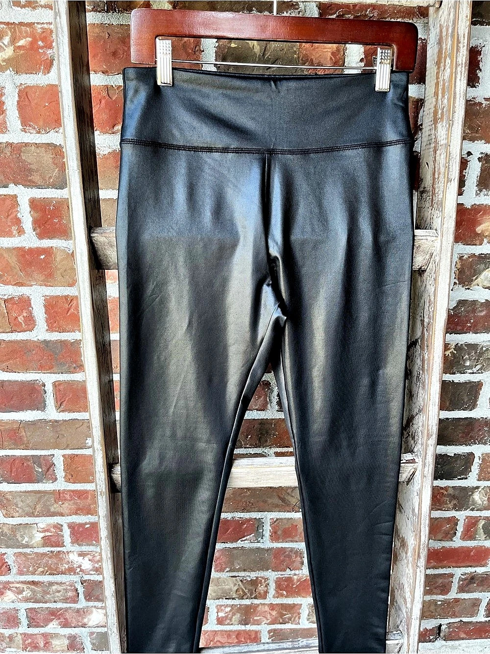 Wild Fable High-Waisted Faux Leather Leggings Black
